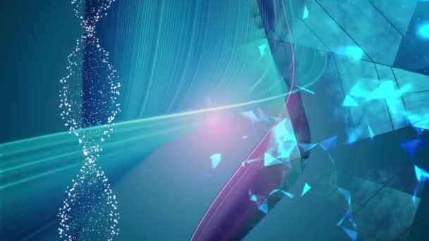 Днк Подвійна Спіраль Молекулярна Структура — стокове відео