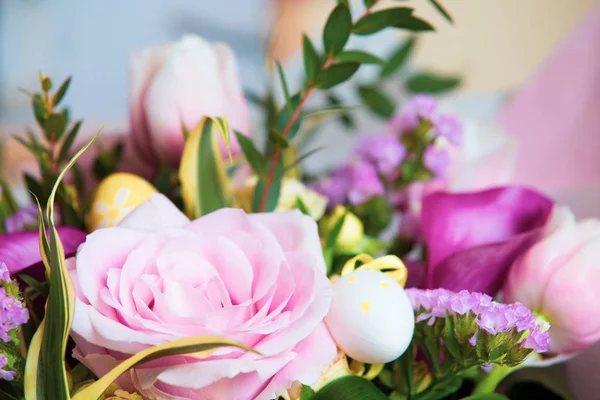 Easter rustic flowers bouquet