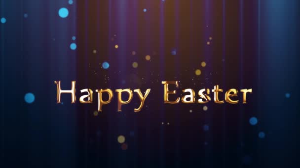 Šťastný Jarní Velikonoční Pozadí — Stock video
