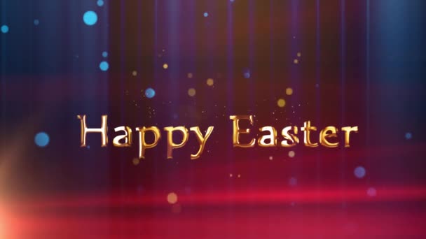 Happy Easter Voorjaar Achtergrond — Stockvideo