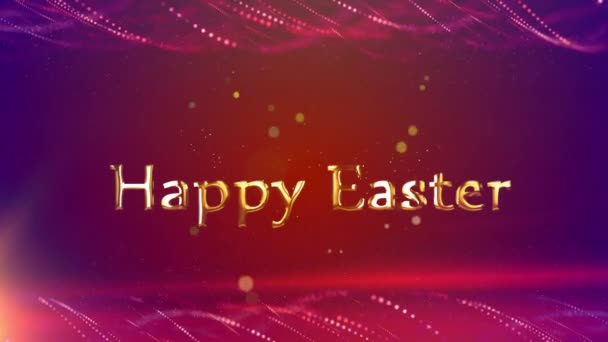 Happy Easter Spring Background — Stock Video