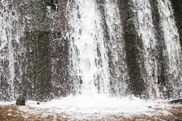 Fresh Mountain Waterfall Background — Stock Photo, Image