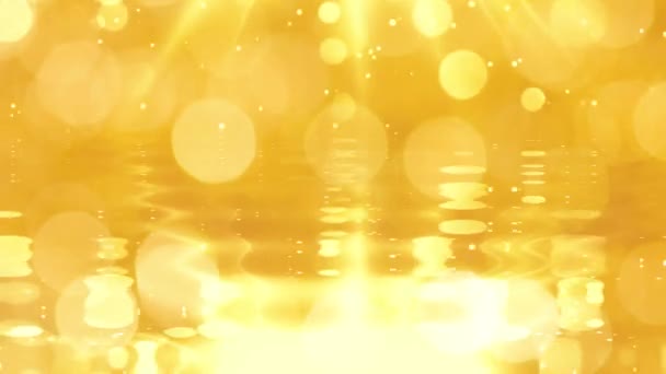 Summer Abstract Water Yellow Background — Stockvideo