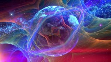 Küresel teknoloji iletişim ağı arka planı