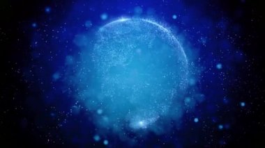 Küresel teknoloji iletişim ağı arka planı