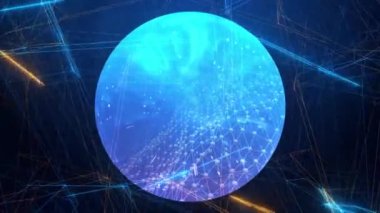 Soyut tıp teknolojisi mavi arka plan