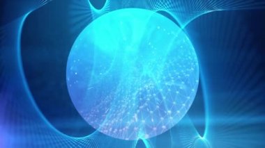 Soyut tıp teknolojisi mavi arka plan