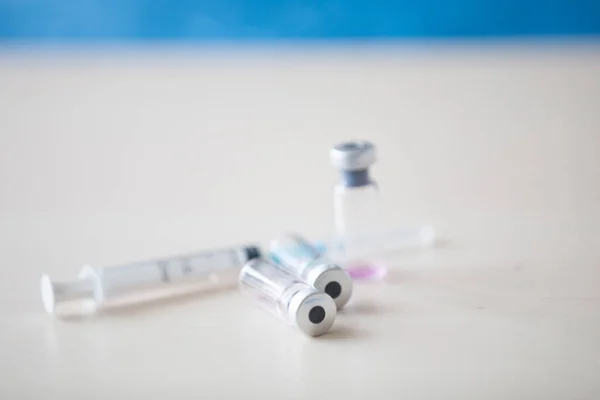 Vacunas Botellas Antecedentes Médicos Concepto Vax —  Fotos de Stock