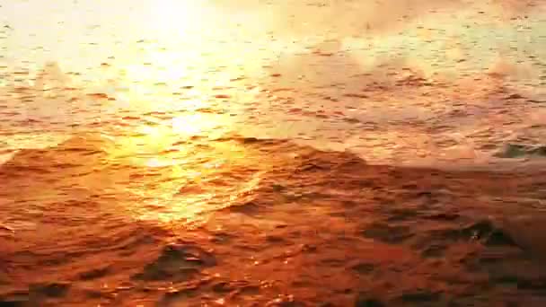 Καλοκαιρινό Φόντο Ακτίνες Ηλίου Και Κύματα — Αρχείο Βίντεο