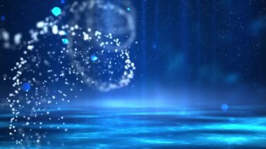 Dna iplikçikli tıbbi dijital arka plan