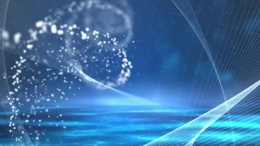 Dna iplikçikli tıbbi dijital arka plan