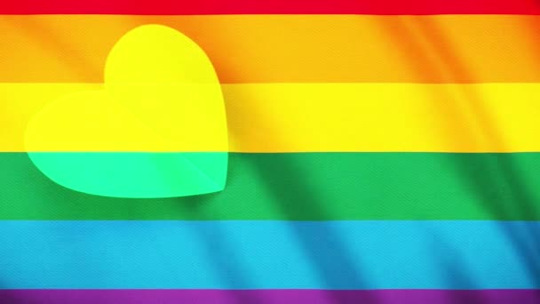 Pride Maand Regenboog Achtergrond — Stockvideo