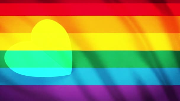 Pride Month Rainbow Background — Stock Video