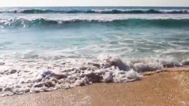 Yaz deniz dalgaları sahil arka plan