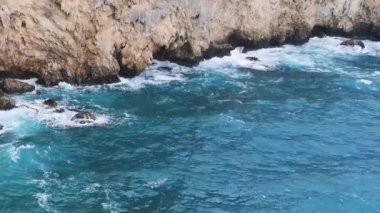 Yaz deniz dalgaları sahil arka plan