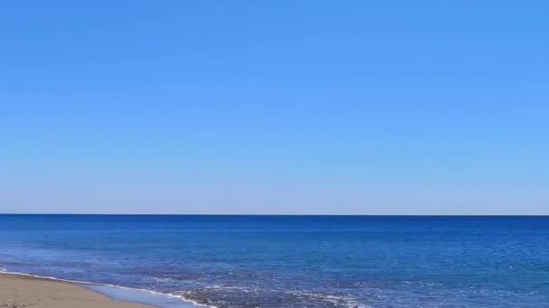 Verano Mar Olas Costa Fondo — Vídeos de Stock