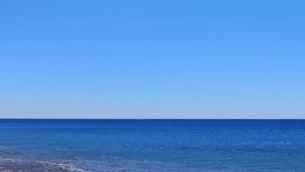 Verano Mar Olas Costa Fondo — Vídeos de Stock