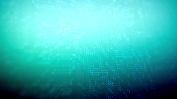 Digital Background Abstract Blue Technology Network — Stock Video