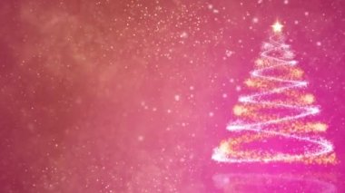 Noel ağacı parıldıyor. Kış arka planı