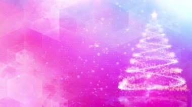 Noel ağacı parıldıyor. Kış arka planı