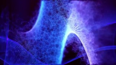 Mavi dalga dijital soyut arka plan