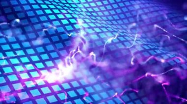 Dijital teknoloji mavi dalga arka plan