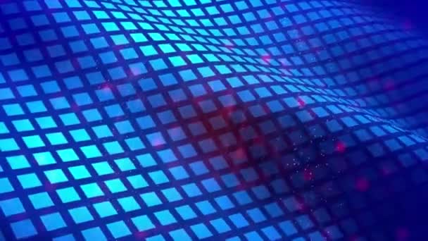 Digitale Technologie Blaue Welle Hintergrund — Stockvideo