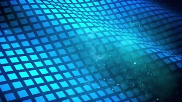 Digitale Technologie Blaue Welle Hintergrund — Stockvideo