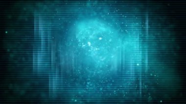 Küresel dijital mavi teknoloji arka planı