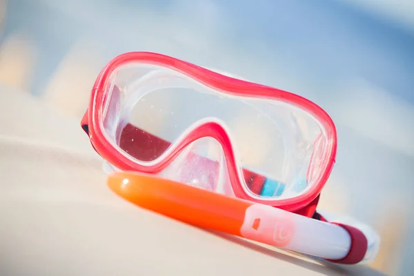 Snorkel Masker Tube Tropisch Strand — Stockfoto