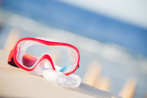 Maschera Snorkeling Sulla Spiaggia — Foto Stock