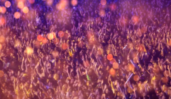 Crowd Summer Festival Blurred Background — Stock Photo, Image