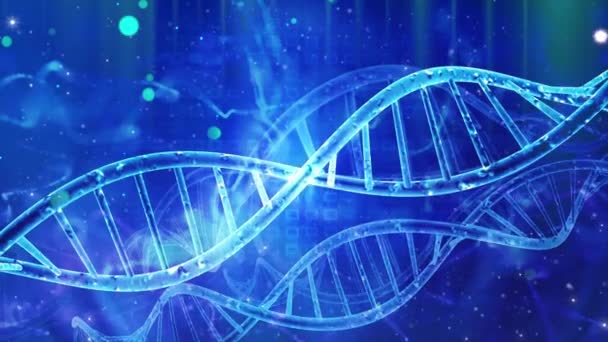 Genetica Medica Astratta Background Dna — Video Stock