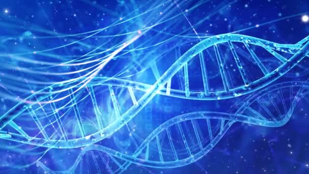 Genetica Medica Astratta Background Dna — Video Stock