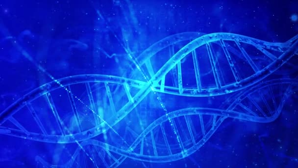 Abstraktní Lékařská Genetika Dna — Stock video