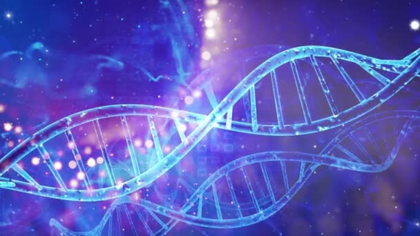 抽象的な医療遺伝学Dnaの背景 — ストック動画