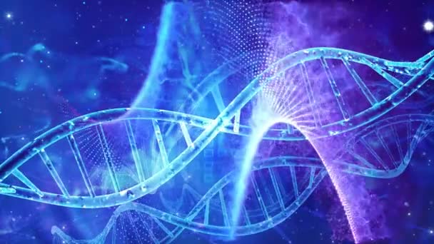 Abstract Medical Genetics Dna Background — Stock Video