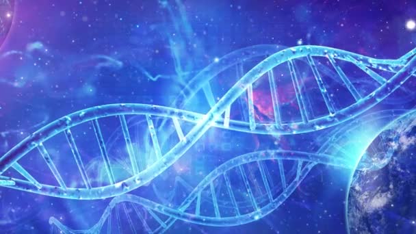 Latar Belakang Dna Genetik Medis Abstrak — Stok Video