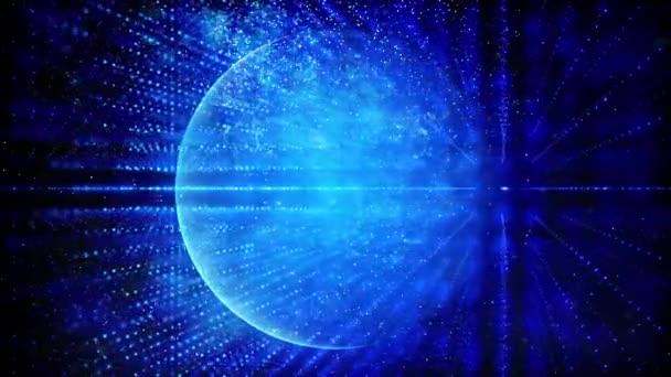 グローバルワールドデジタル粒子の背景 — ストック動画