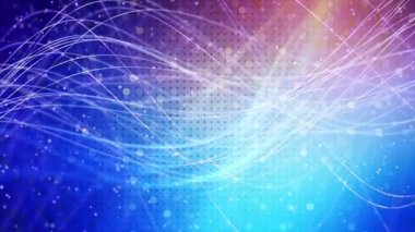 Soyut mavi parçacıklar dijital arka plan 