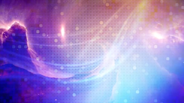 Abstrait particules bleues fond numérique  