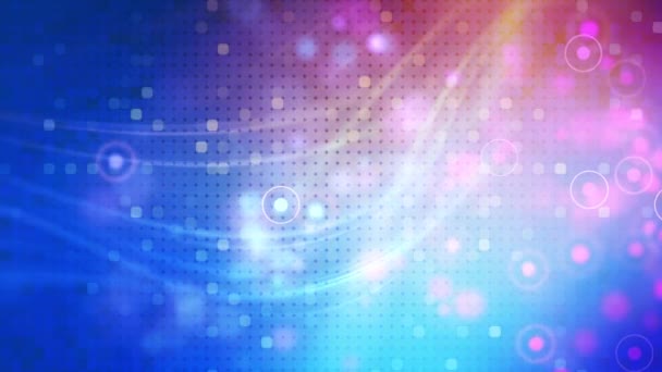 Abstrait particules bleues fond numérique  