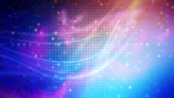 Abstrait particules bleues fond numérique  