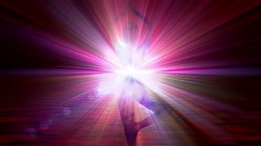 Kadın siluet karma yoga arka plan