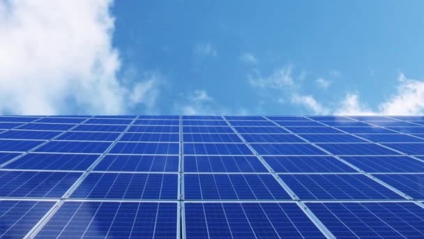 光伏太阳能电池板绿色能源 — 图库视频影像