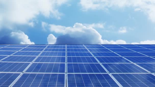 Pannelli Solari Fotovoltaici Energia Verde — Video Stock