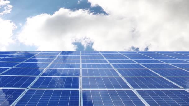 Photovoltaic Solar Panels Green Energy — Stock Video