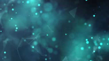 Soyut dijital teknoloji pleksus parçacıkları