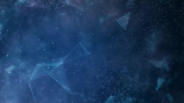 Soyut dijital teknoloji pleksus parçacıkları