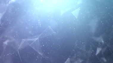 Soyut dijital teknoloji pleksus parçacıkları